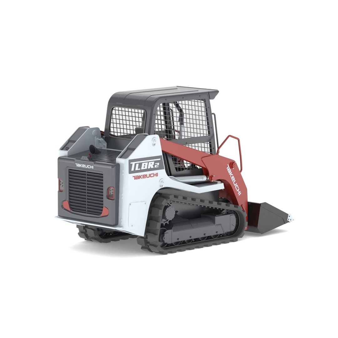Takeuchi TL8R2 Compact Track Loader 3D Model – PBR Textured, FBX, OBJ - View 10