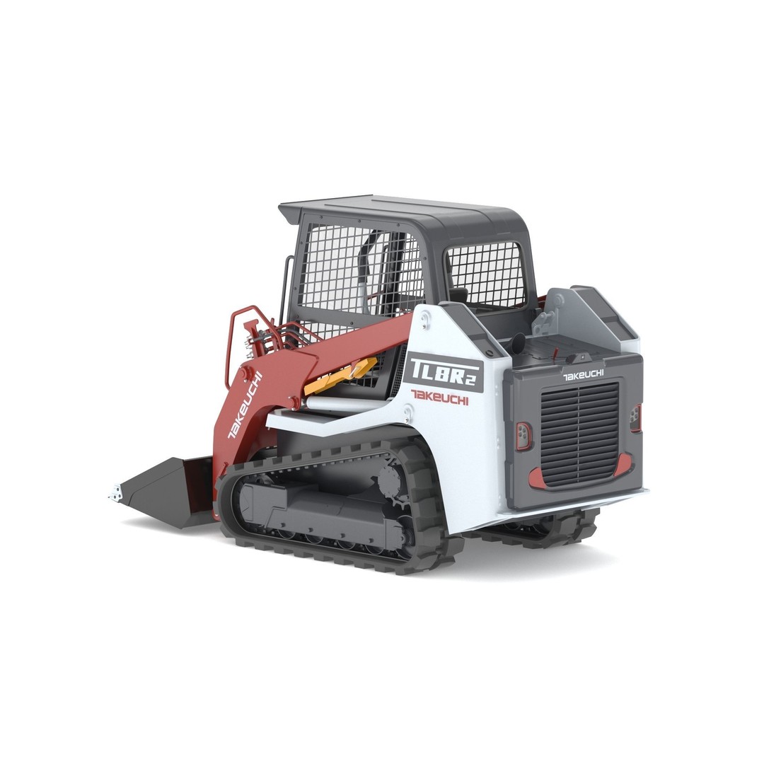 Takeuchi TL8R2 Compact Track Loader 3D Model – PBR Textured, FBX, OBJ - View 12