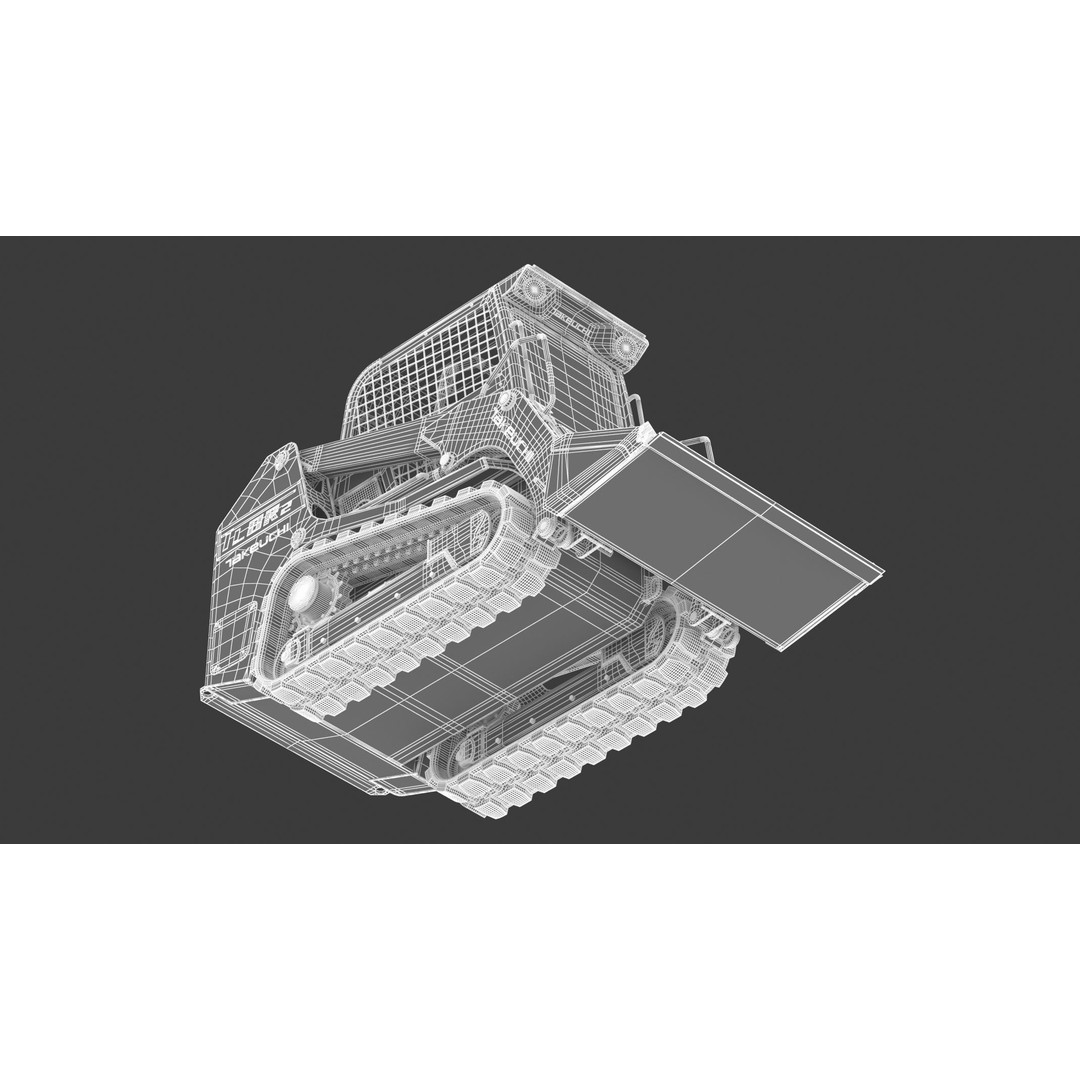 Takeuchi TL8R2 Compact Track Loader 3D Model – PBR Textured, FBX, OBJ - View 17