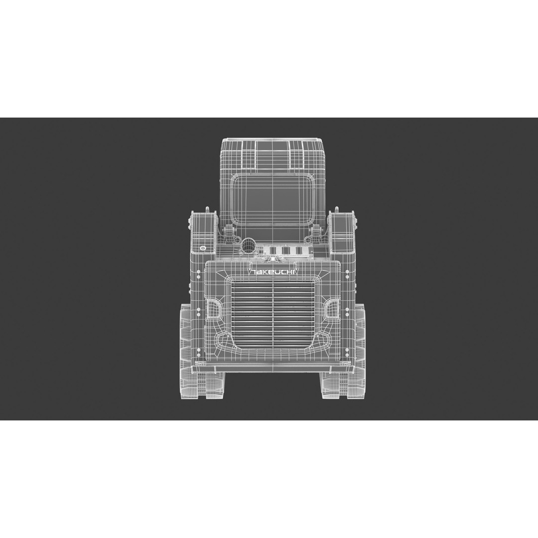 Takeuchi TL8R2 Compact Track Loader 3D Model – PBR Textured, FBX, OBJ - View 18