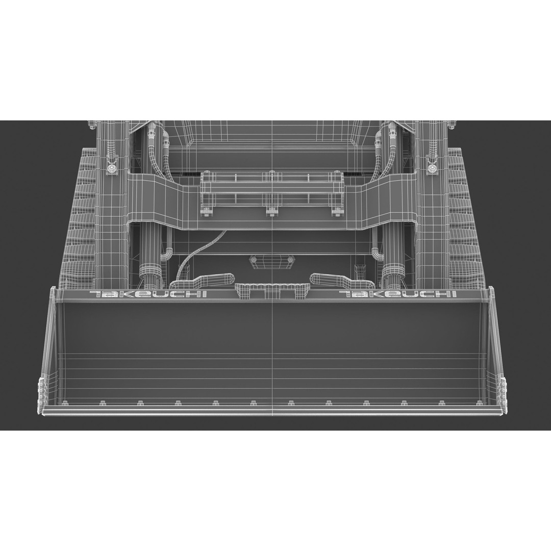 Takeuchi TL8R2 Compact Track Loader 3D Model – PBR Textured, FBX, OBJ - View 22