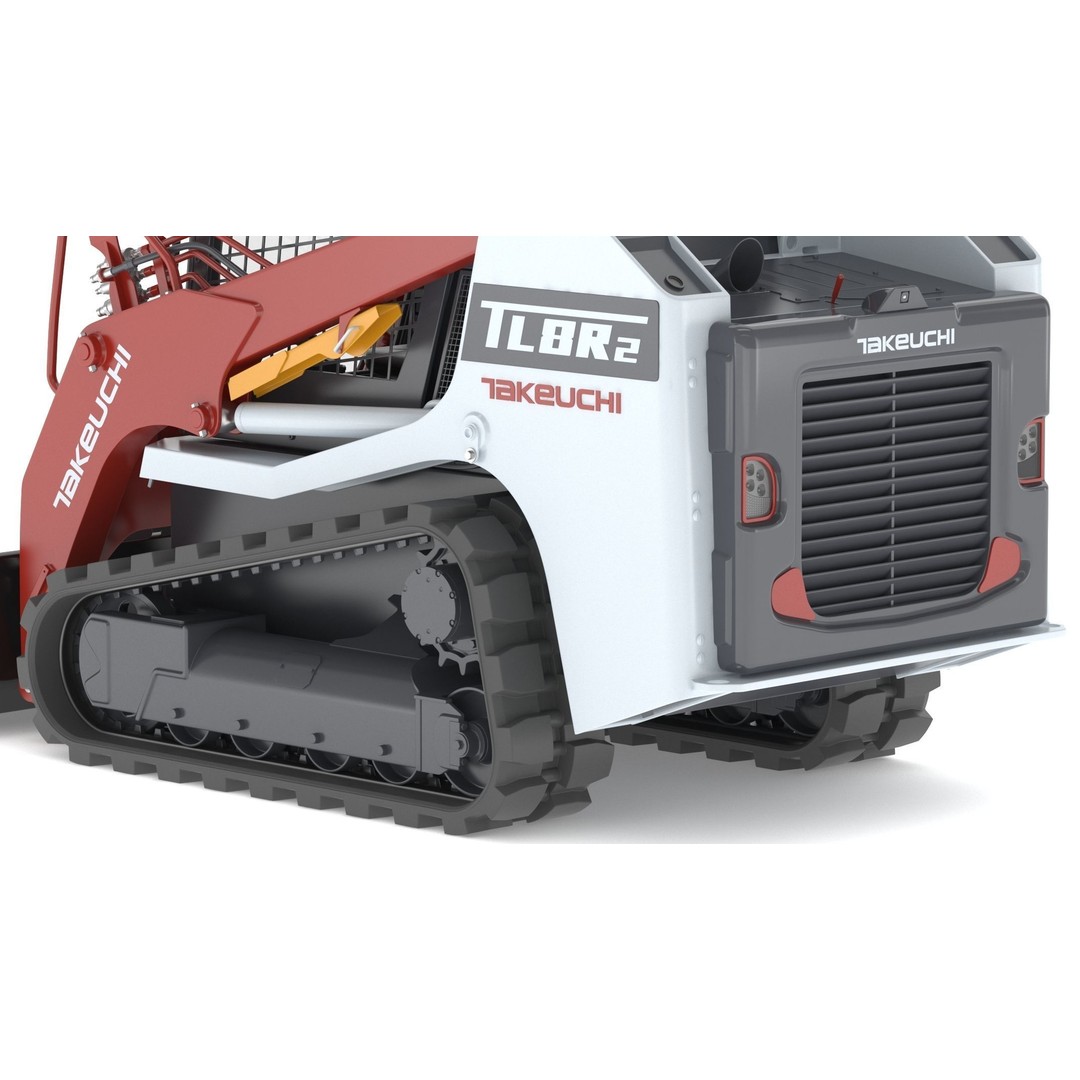 Takeuchi TL8R2 Compact Track Loader 3D Model – PBR Textured, FBX, OBJ - View 33
