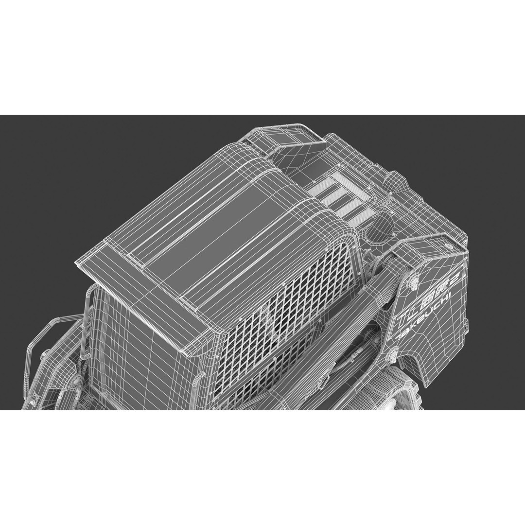Takeuchi TL8R2 Compact Track Loader 3D Model – PBR Textured, FBX, OBJ - View 39