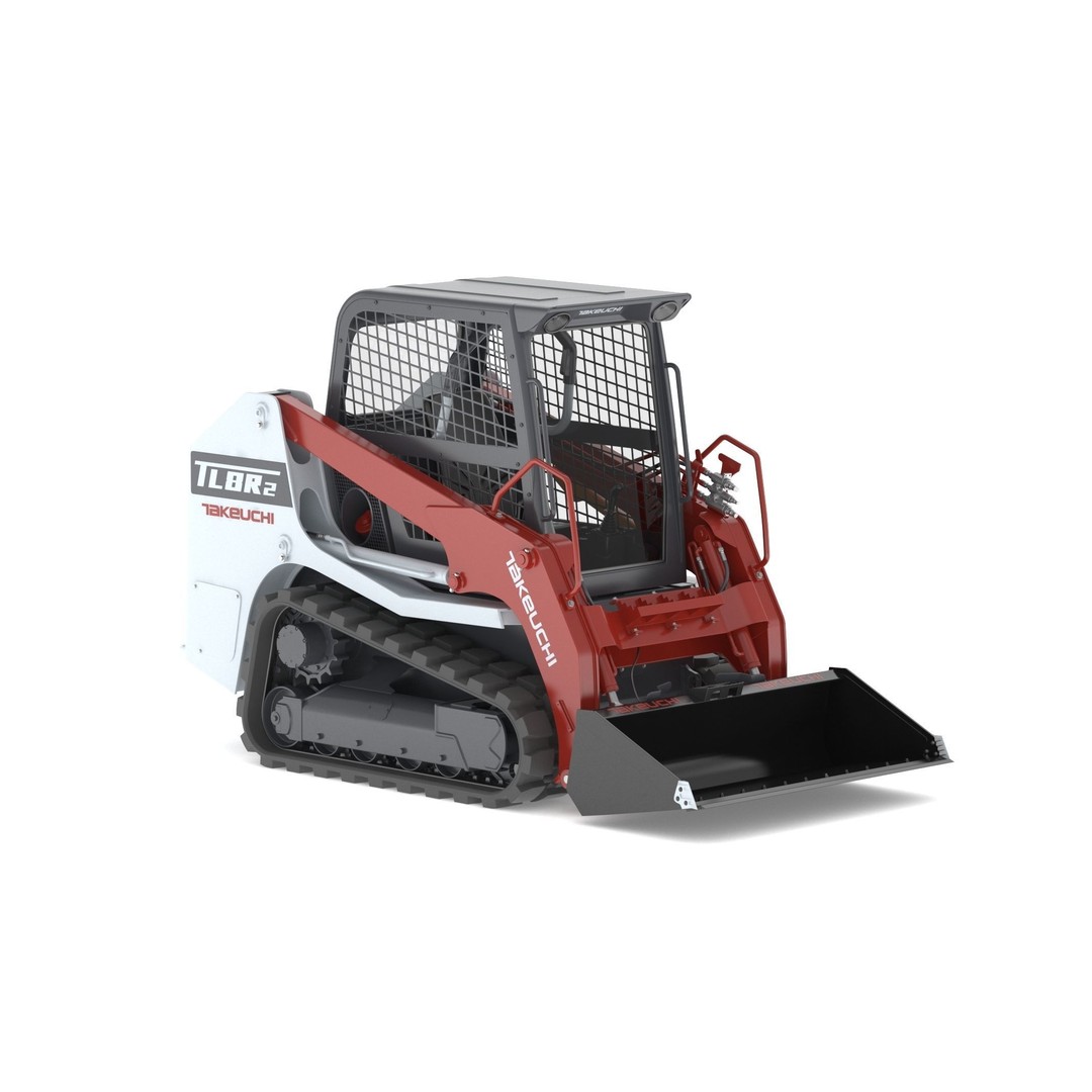 Takeuchi TL8R2 Compact Track Loader 3D Model – PBR Textured, FBX, OBJ - View 5