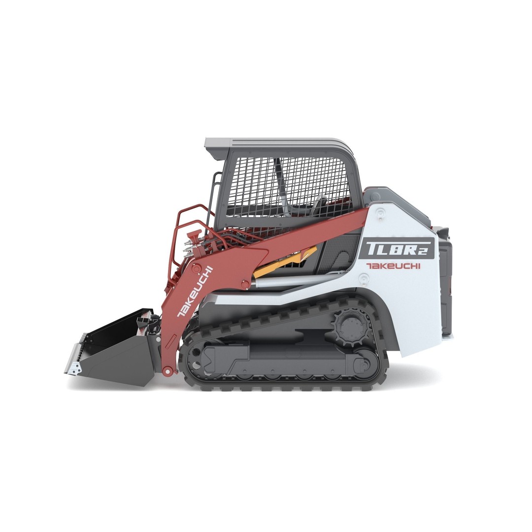 Takeuchi TL8R2 Compact Track Loader 3D Model – PBR Textured, FBX, OBJ - View 8