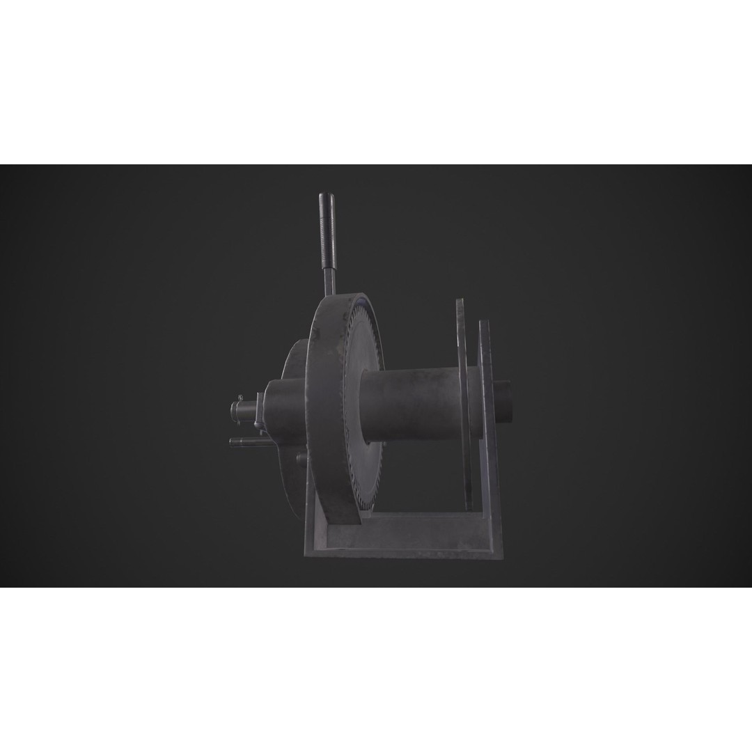 Crank Mechanism 3D Model – Low Poly Game Asset with PBR Textures - View 11