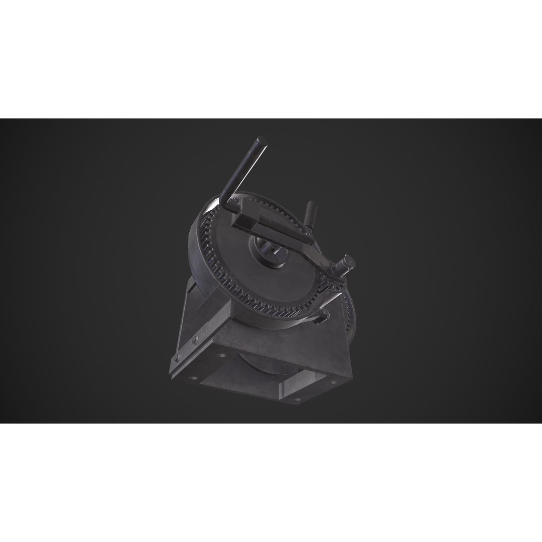 Crank Mechanism 3D Model – Low Poly Game Asset with PBR Textures - View 9