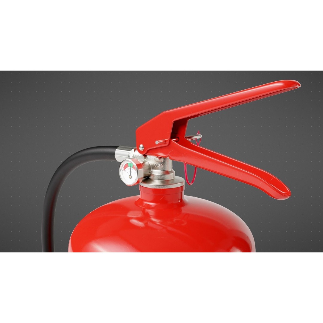 Wet Chemical Fire Extinguisher 3D Model – High Poly PBR Asset, Blender, FBX - View 10