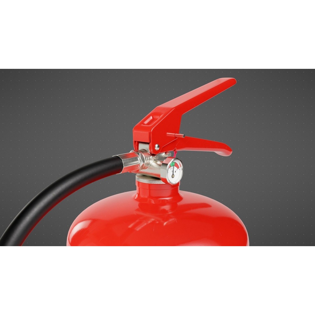 Wet Chemical Fire Extinguisher 3D Model – High Poly PBR Asset, Blender, FBX - View 11
