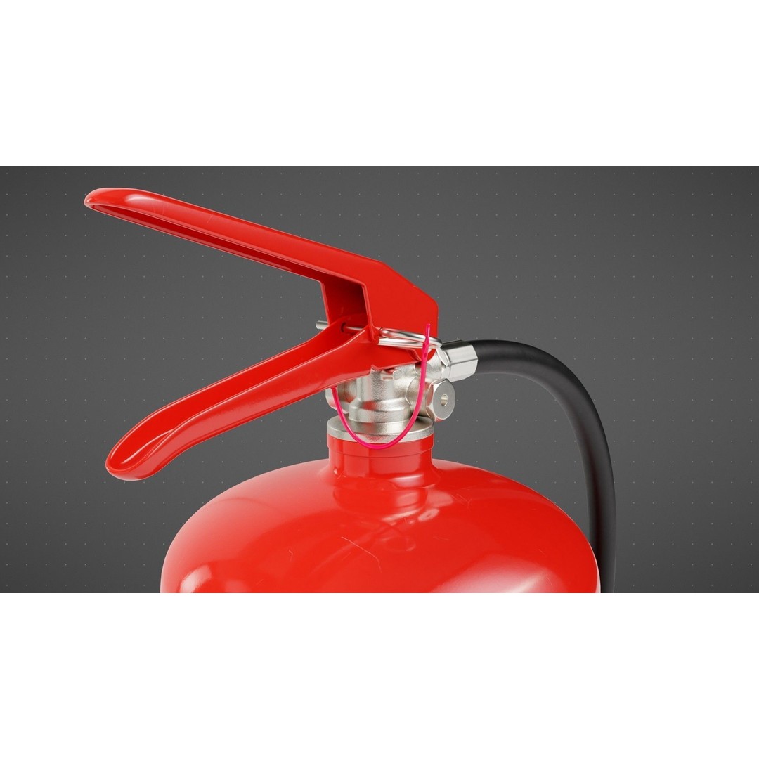 Wet Chemical Fire Extinguisher 3D Model – High Poly PBR Asset, Blender, FBX - View 13