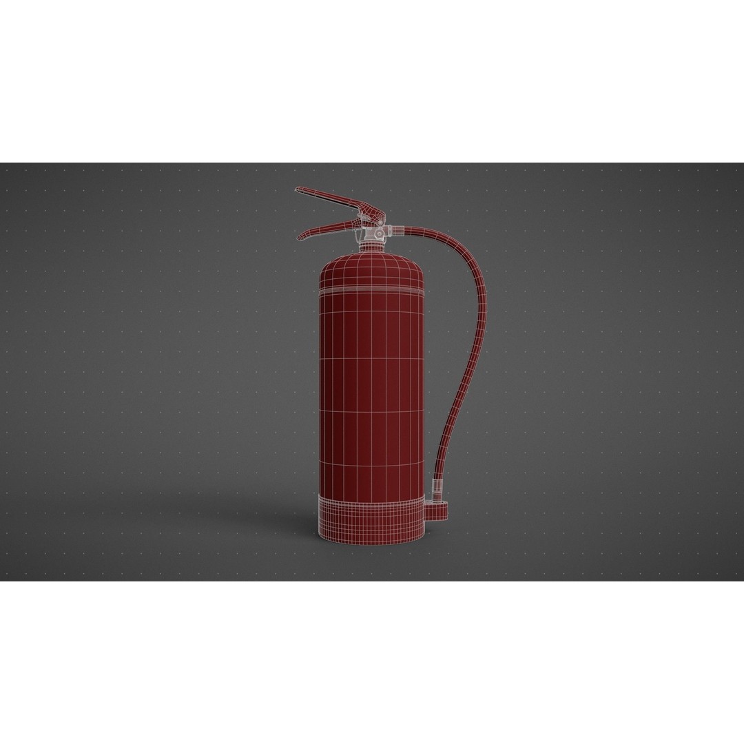 Wet Chemical Fire Extinguisher 3D Model – High Poly PBR Asset, Blender, FBX - View 21