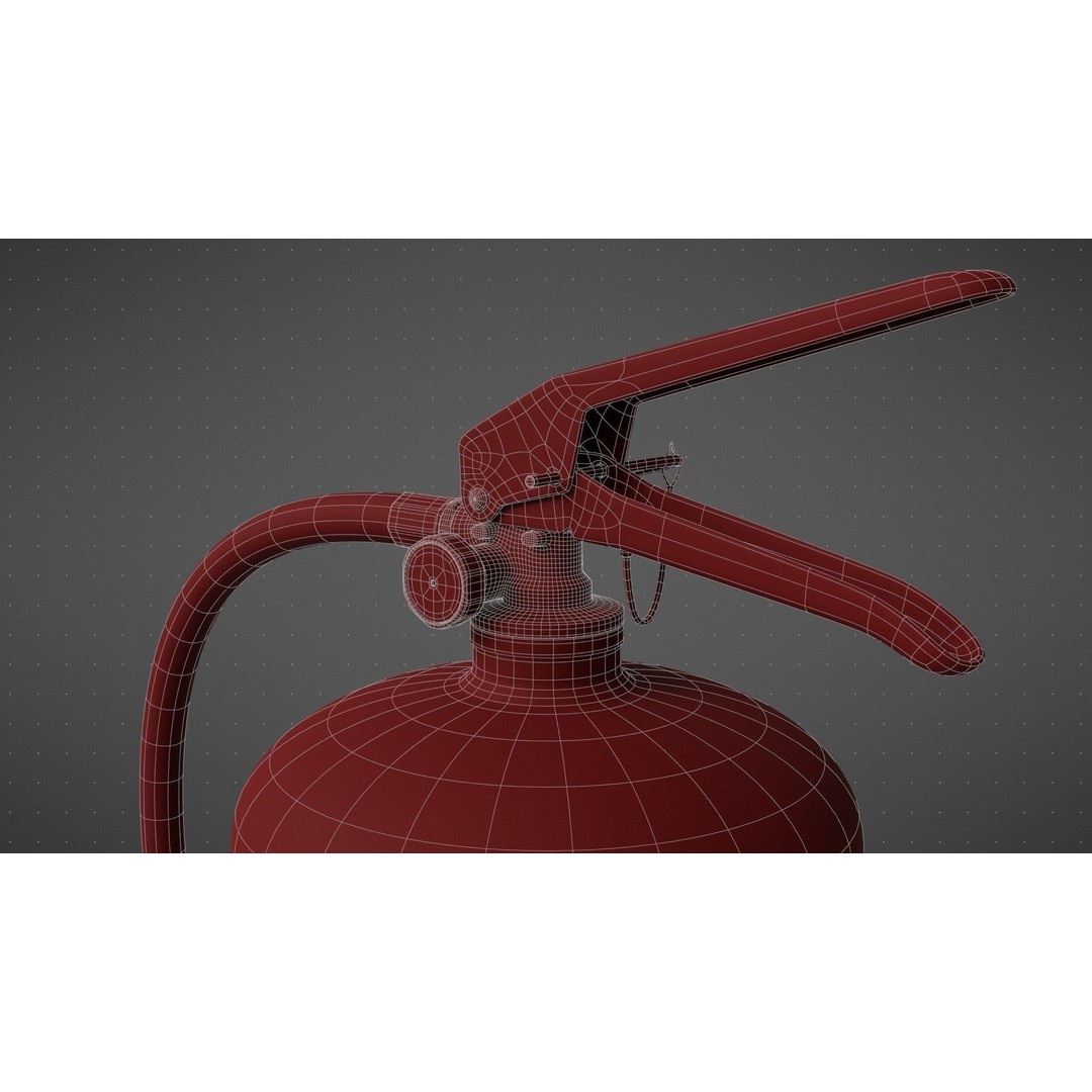 Wet Chemical Fire Extinguisher 3D Model – High Poly PBR Asset, Blender, FBX - View 25