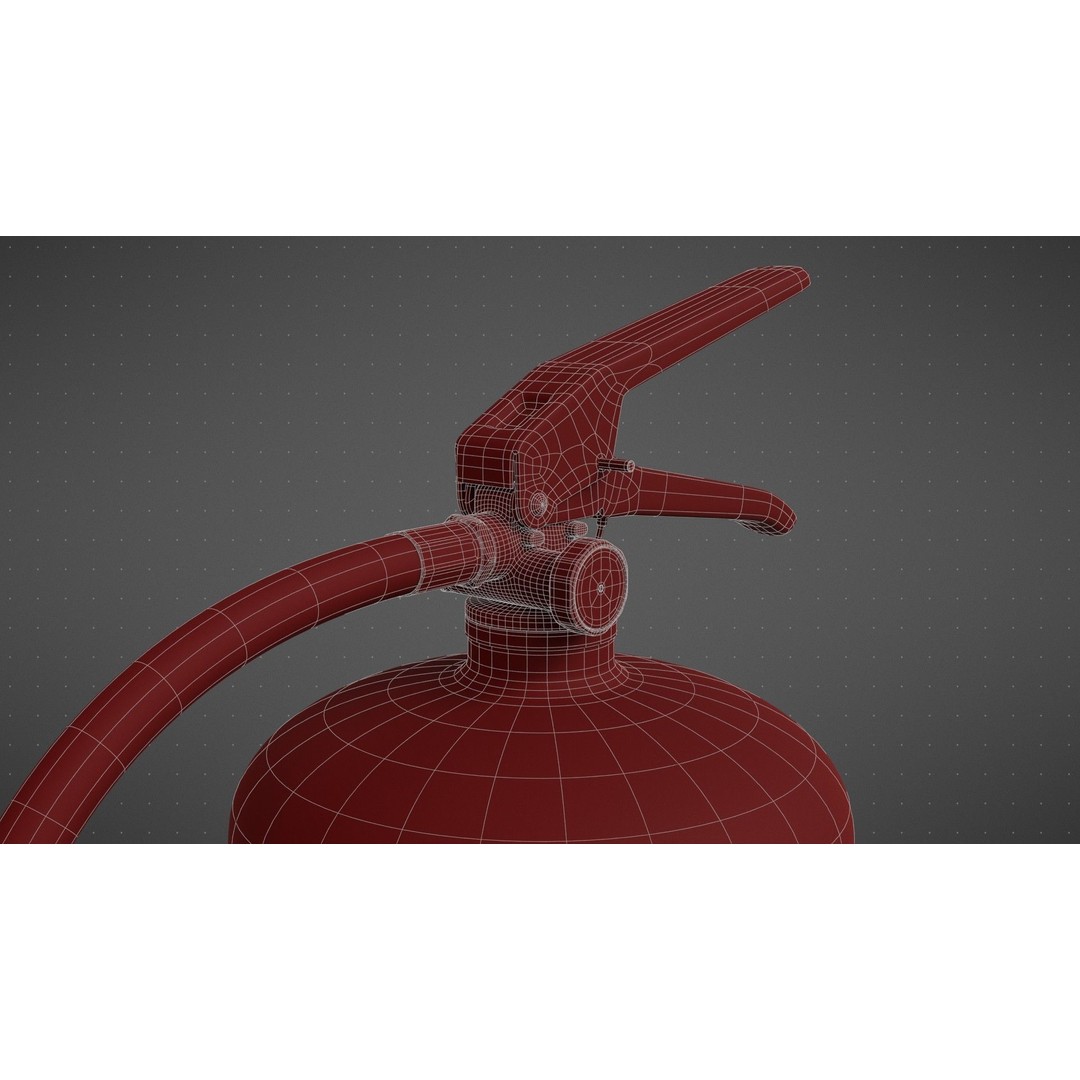 Wet Chemical Fire Extinguisher 3D Model – High Poly PBR Asset, Blender, FBX - View 26