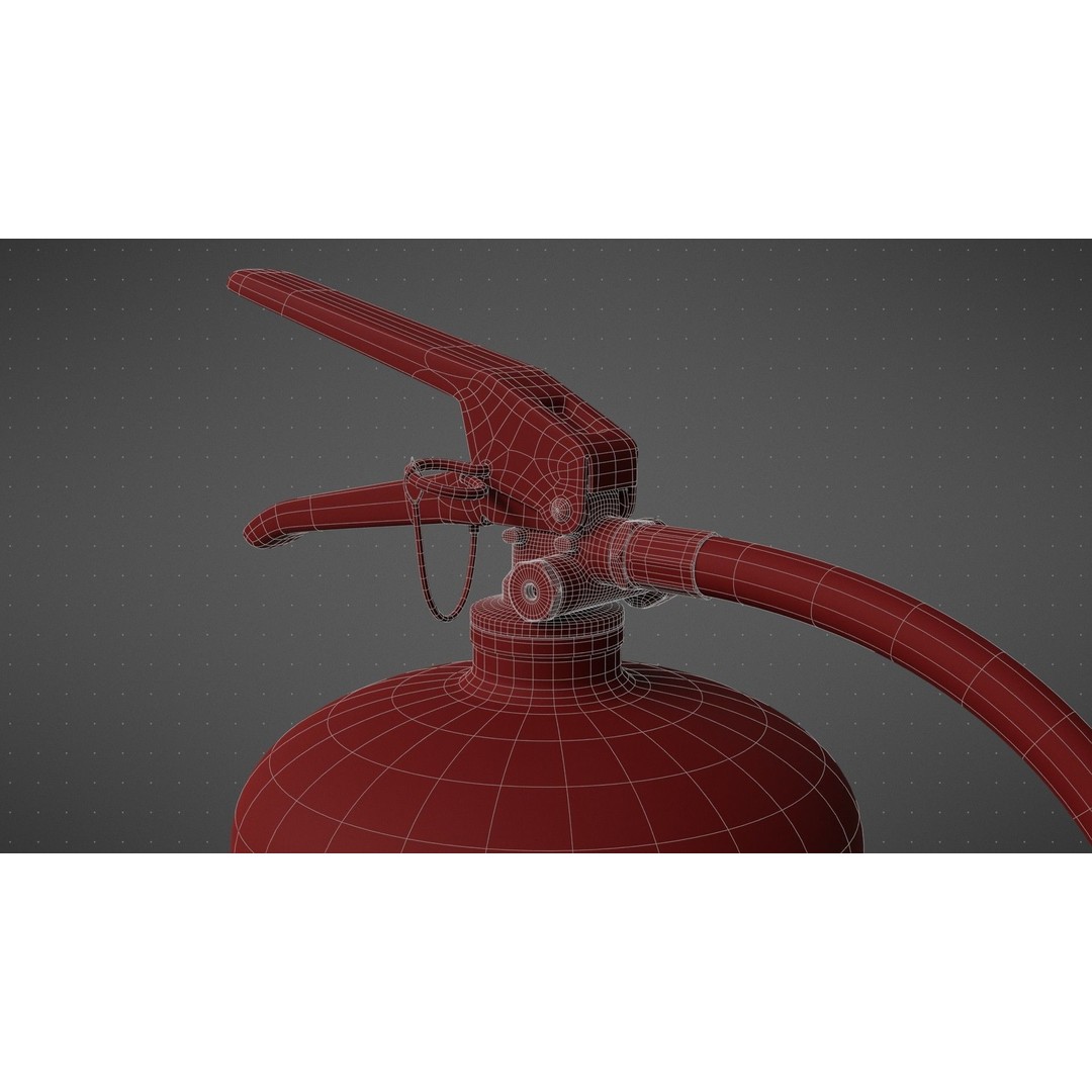 Wet Chemical Fire Extinguisher 3D Model – High Poly PBR Asset, Blender, FBX - View 27