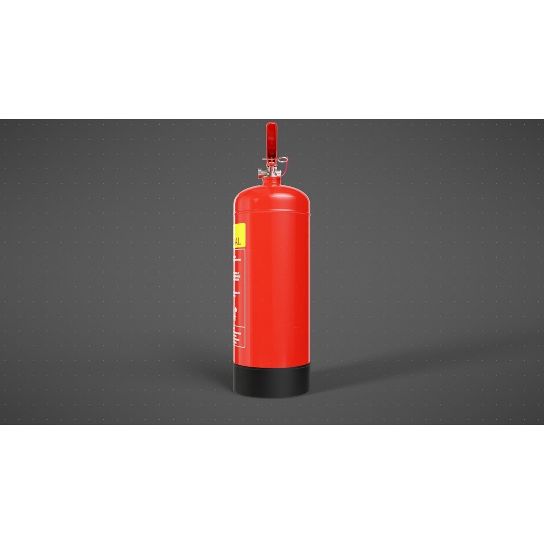 Wet Chemical Fire Extinguisher 3D Model – High Poly PBR Asset, Blender, FBX - View 8