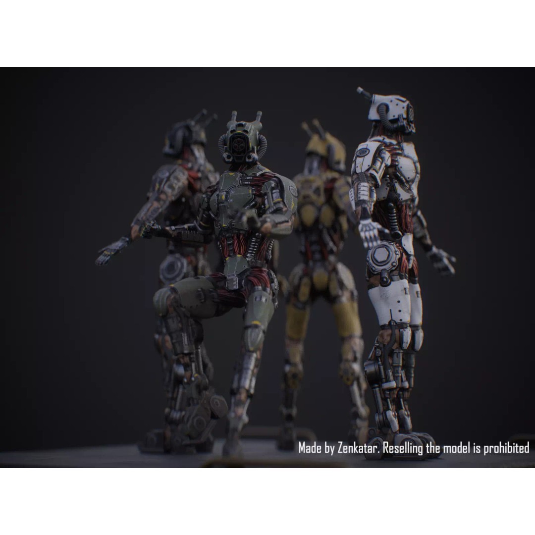 Sci-Fi Robot 3D Model – Low Poly Game Ready Character, FBX - View 18