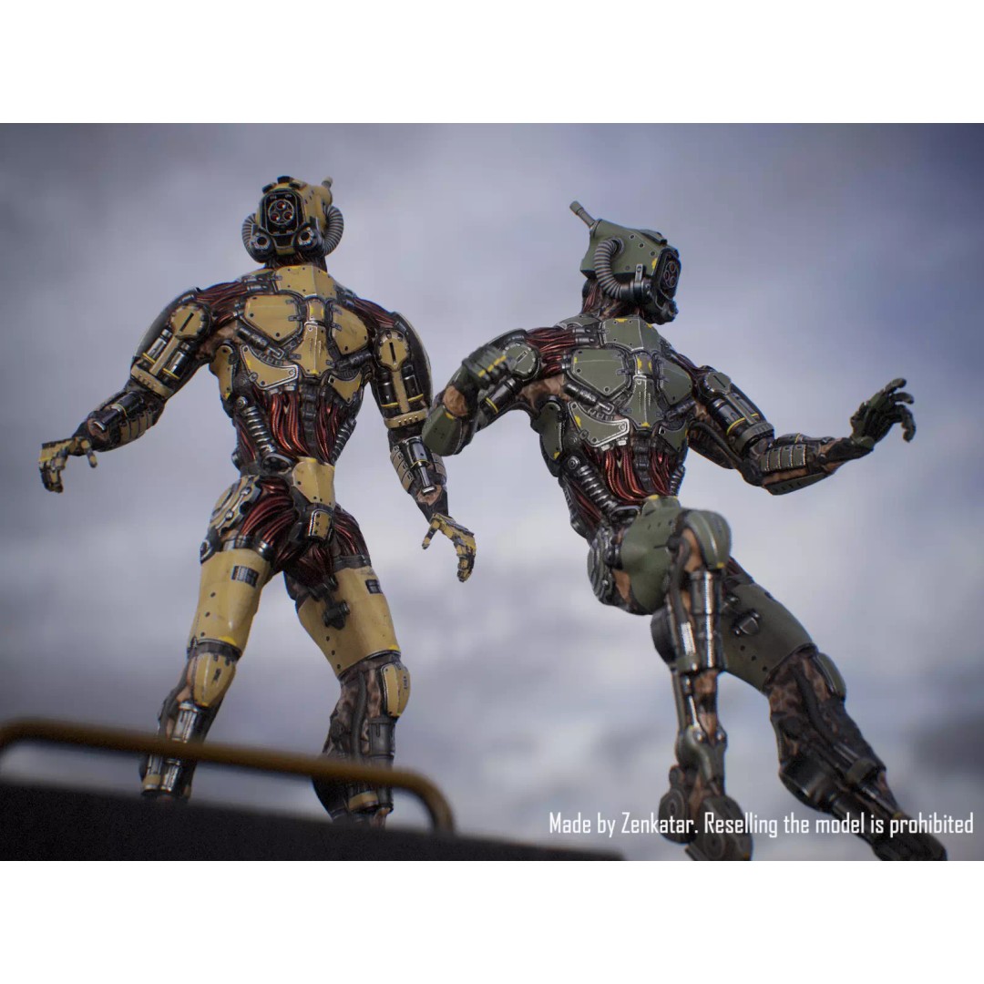 Sci-Fi Robot 3D Model – Low Poly Game Ready Character, FBX - View 4