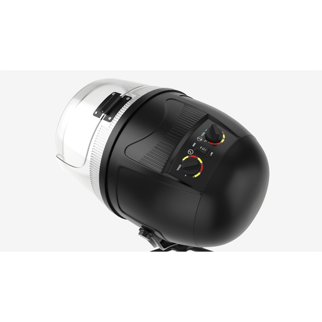 Freestanding Hair Dryer 3D Model – High Poly PBR Salon Equipment, FBX - View 6
