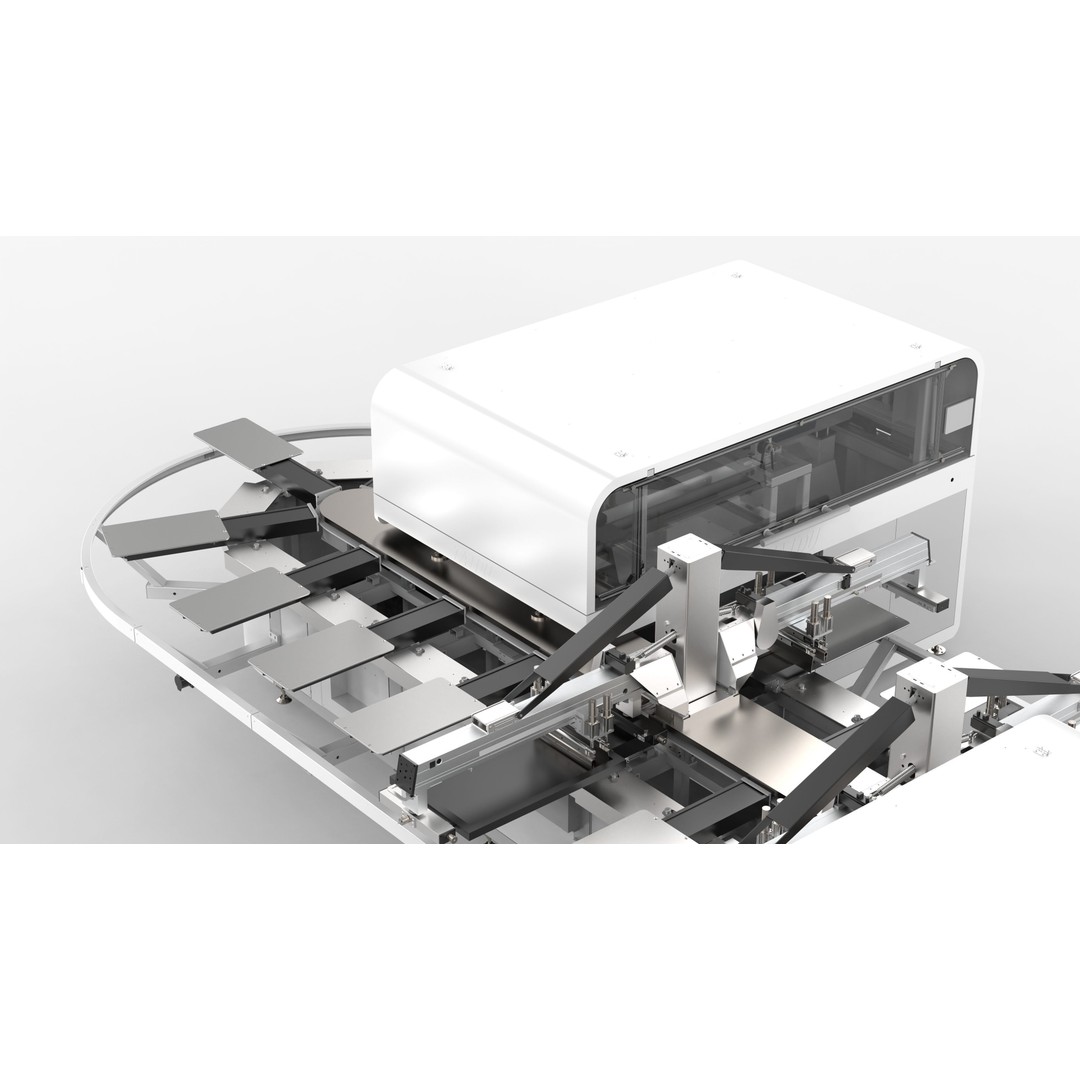 Fully Automatic 24 Station Oval Printing Machine 3D Model – High Poly Industrial Asset, OBJ, FBX - View 14