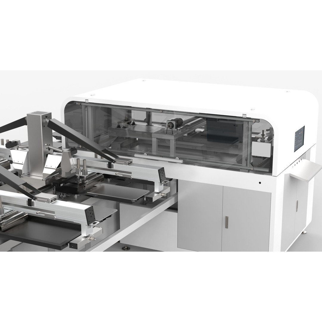 Fully Automatic 24 Station Oval Printing Machine 3D Model – High Poly Industrial Asset, OBJ, FBX - View 15