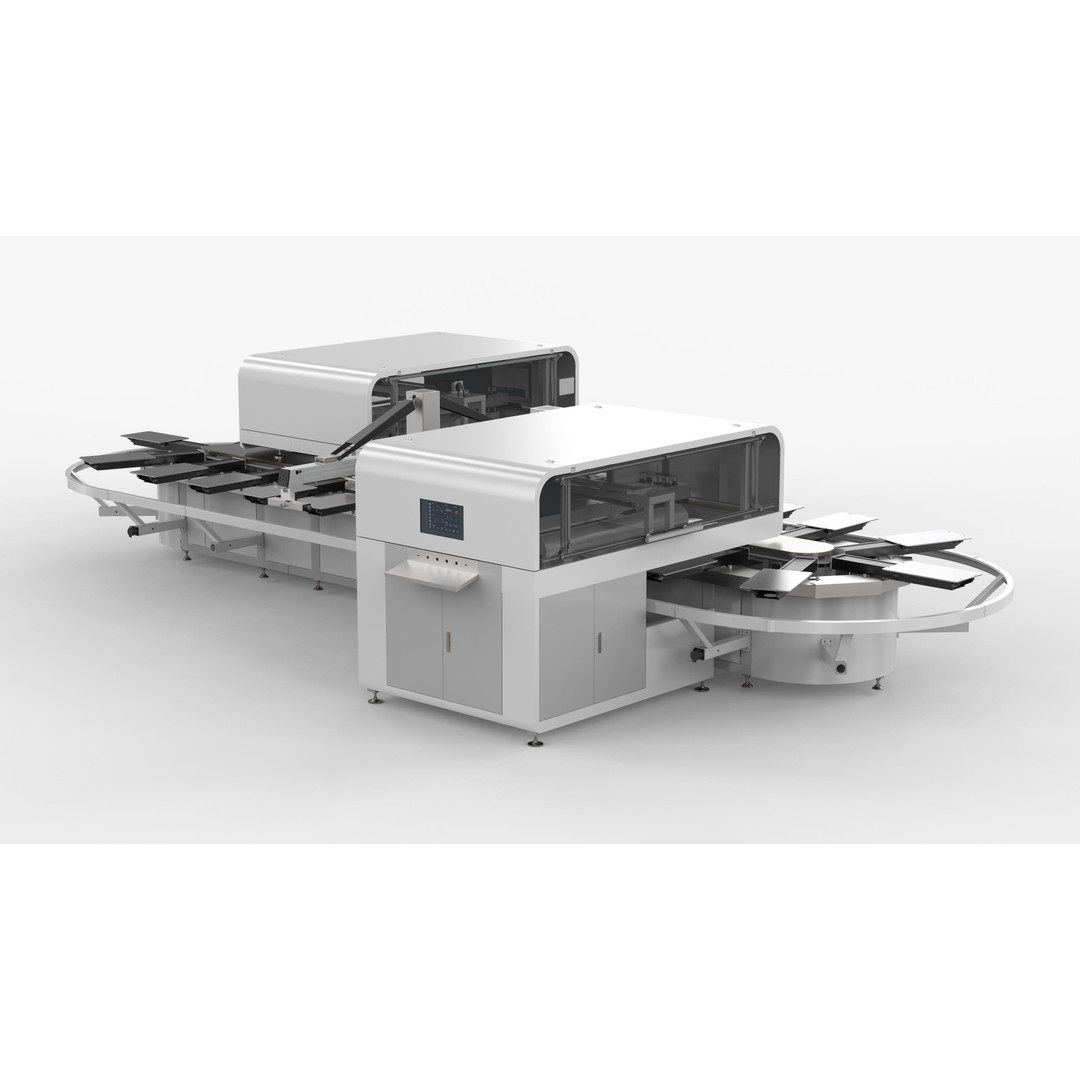 Fully Automatic 24 Station Oval Printing Machine 3D Model – High Poly Industrial Asset, OBJ, FBX - View 4