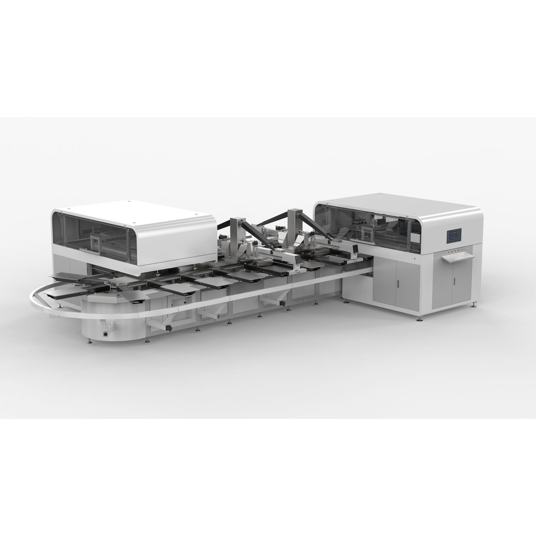 Fully Automatic 24 Station Oval Printing Machine 3D Model – High Poly Industrial Asset, OBJ, FBX - View 5