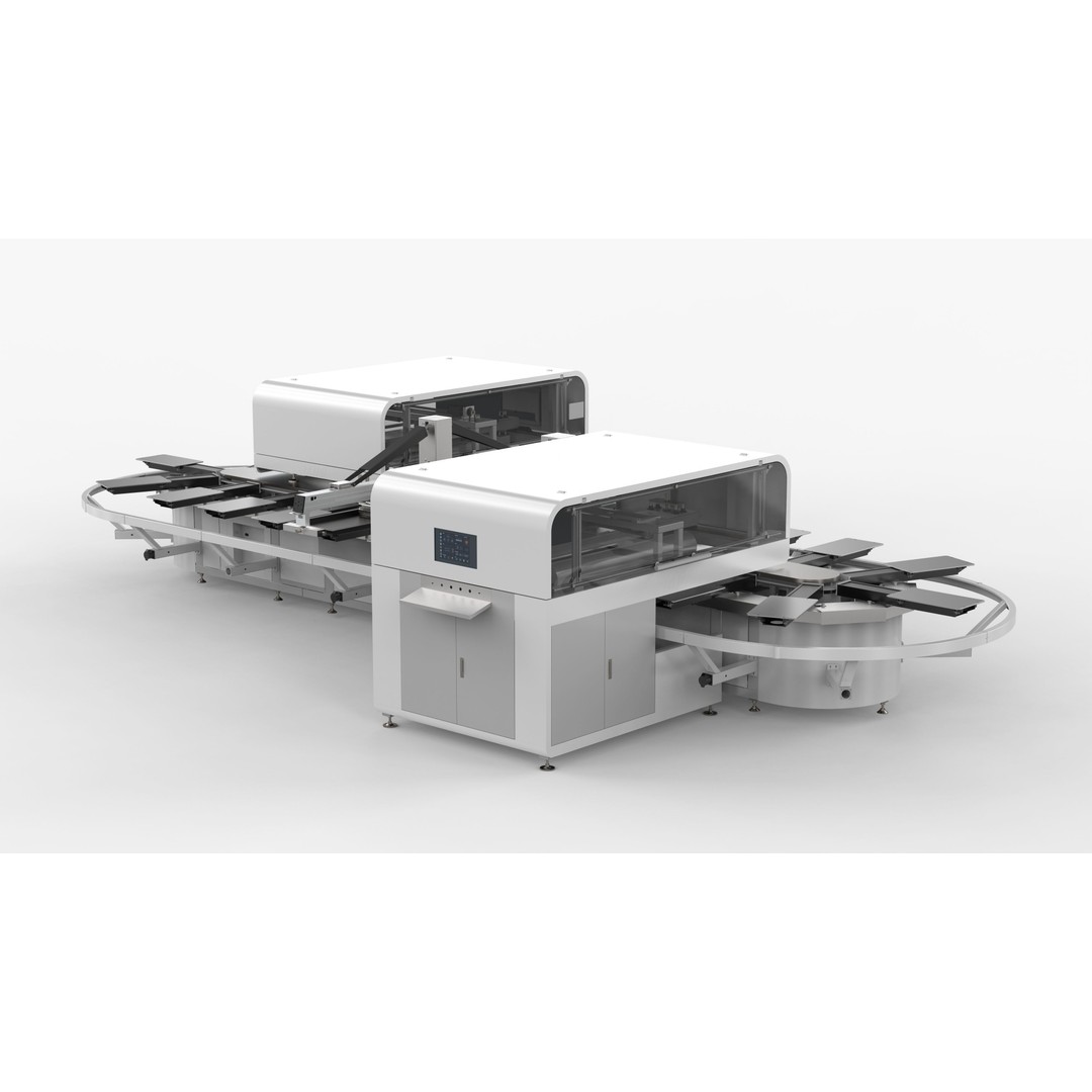 Fully Automatic 24 Station Oval Printing Machine 3D Model – High Poly Industrial Asset, OBJ, FBX - View 6