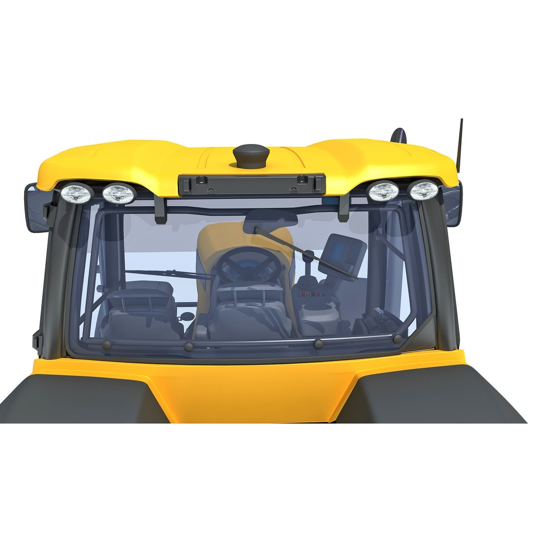 Farm Tractor 3D Model – High-Resolution Industrial Asset, FBX, OBJ - View 18
