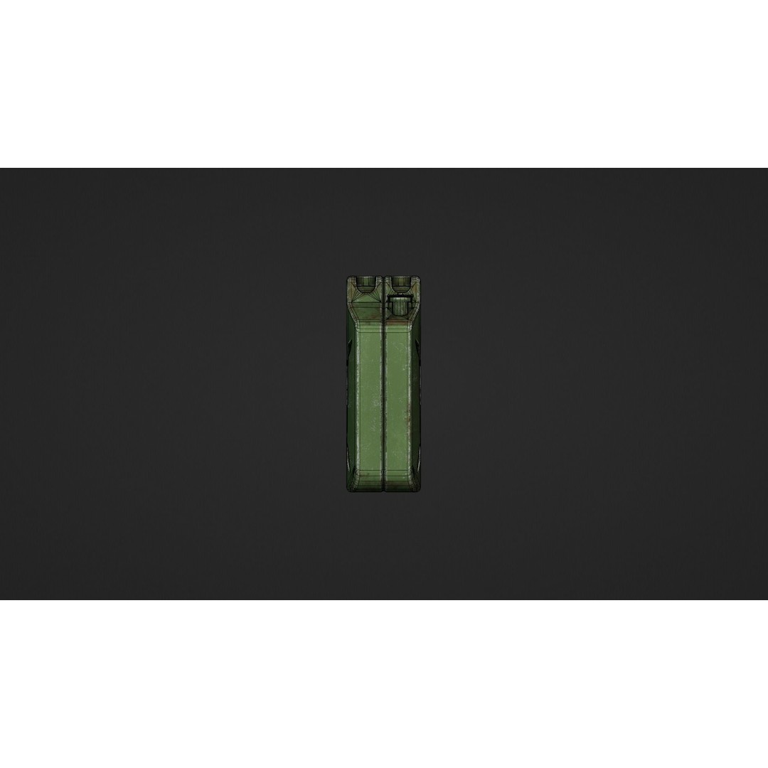 Fuel Can 3D Model – Low Poly Industrial Asset, FBX & OBJ - View 12