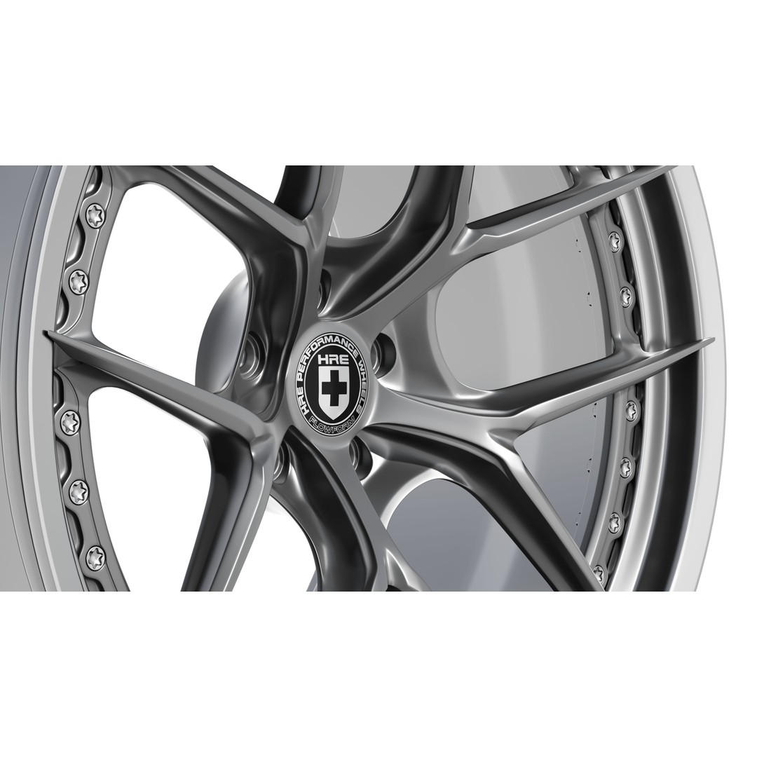 HRE S101SC 3D Model – High Poly Vehicle Wheel, FBX, OBJ, Blender - View 11