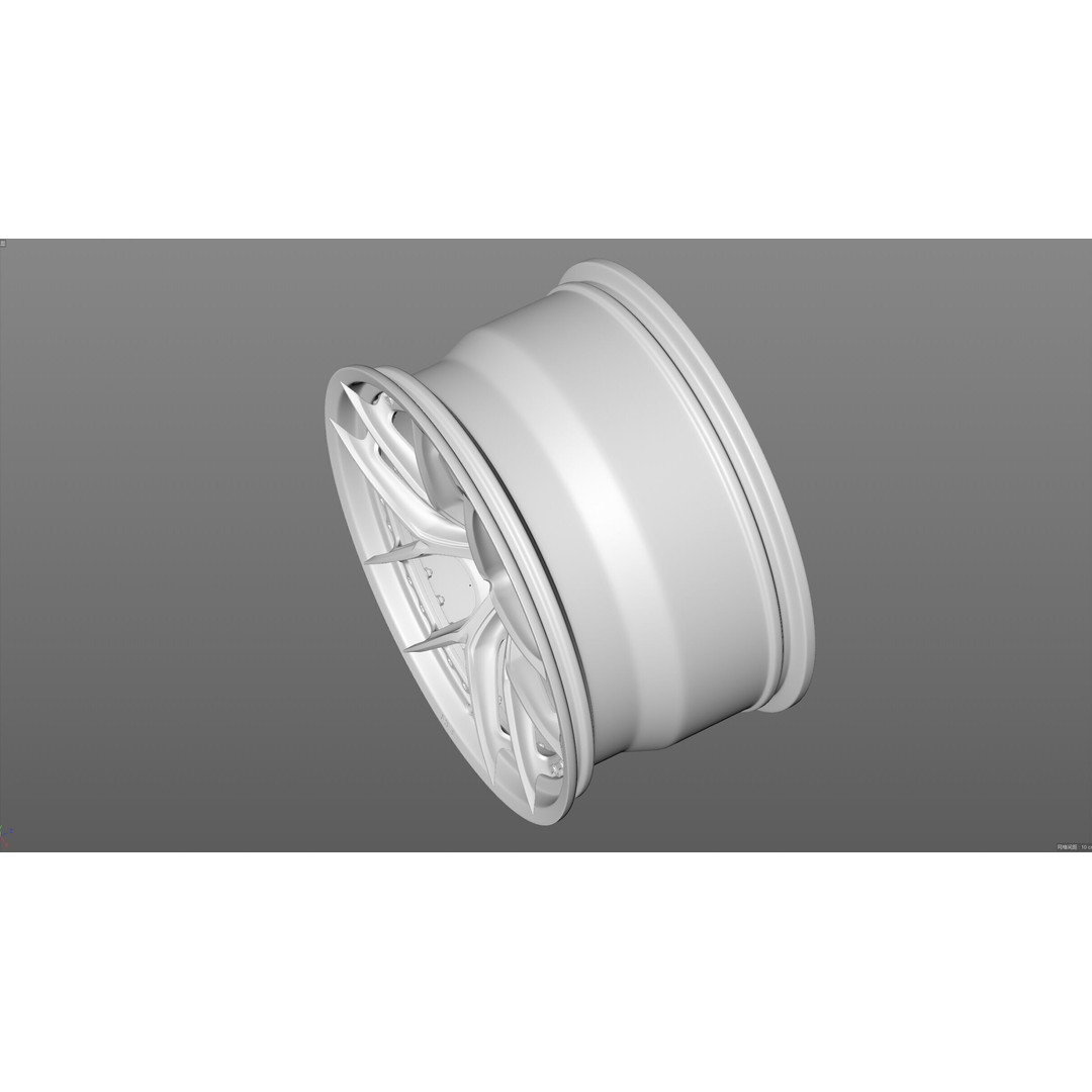 HRE S101SC 3D Model – High Poly Vehicle Wheel, FBX, OBJ, Blender - View 20