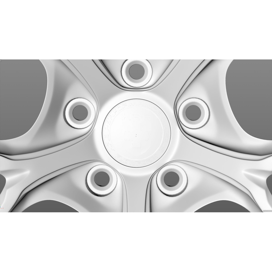 HRE S101SC 3D Model – High Poly Vehicle Wheel, FBX, OBJ, Blender - View 22