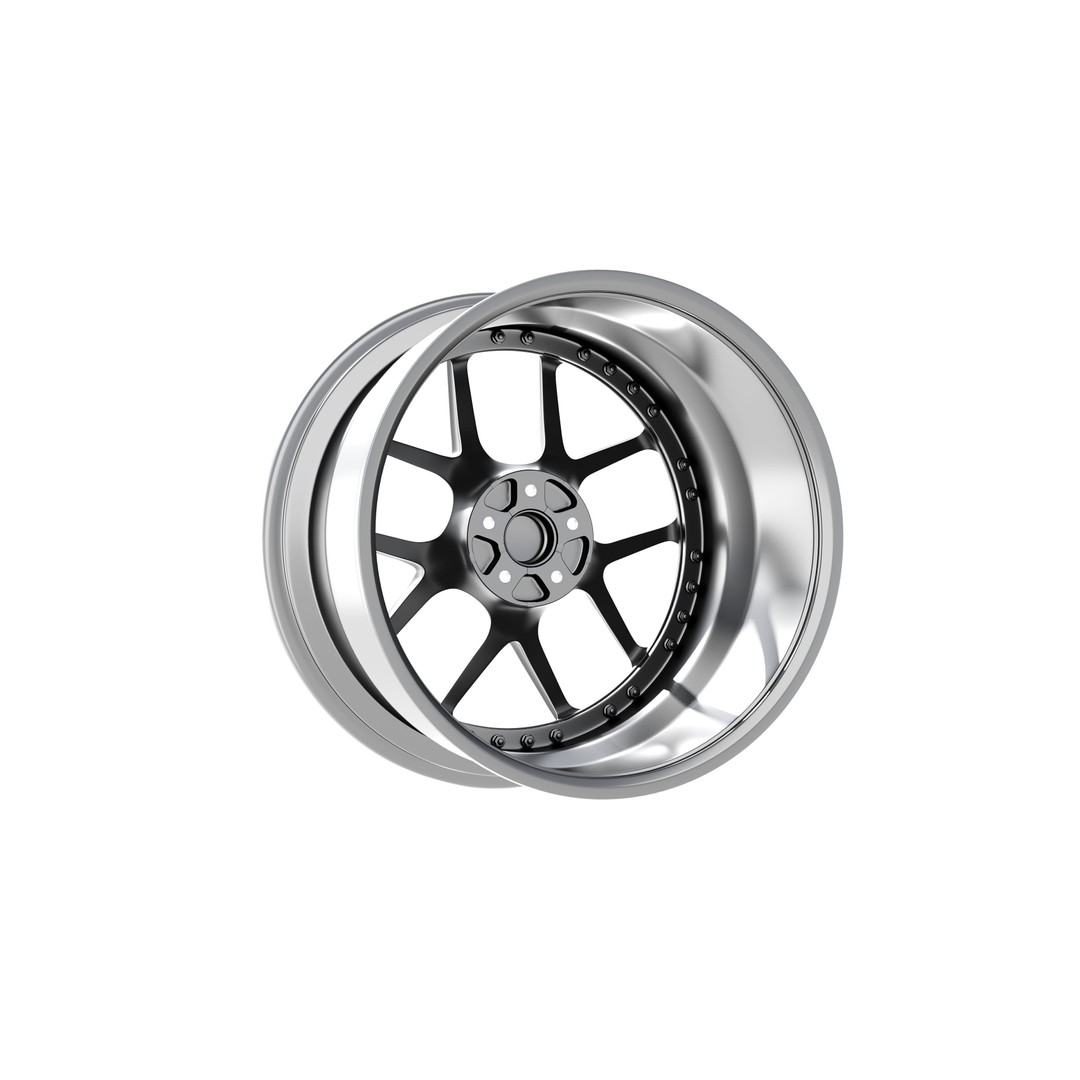 HRE S101SC 3D Model – High Poly Vehicle Wheel, FBX, OBJ, Blender - View 6