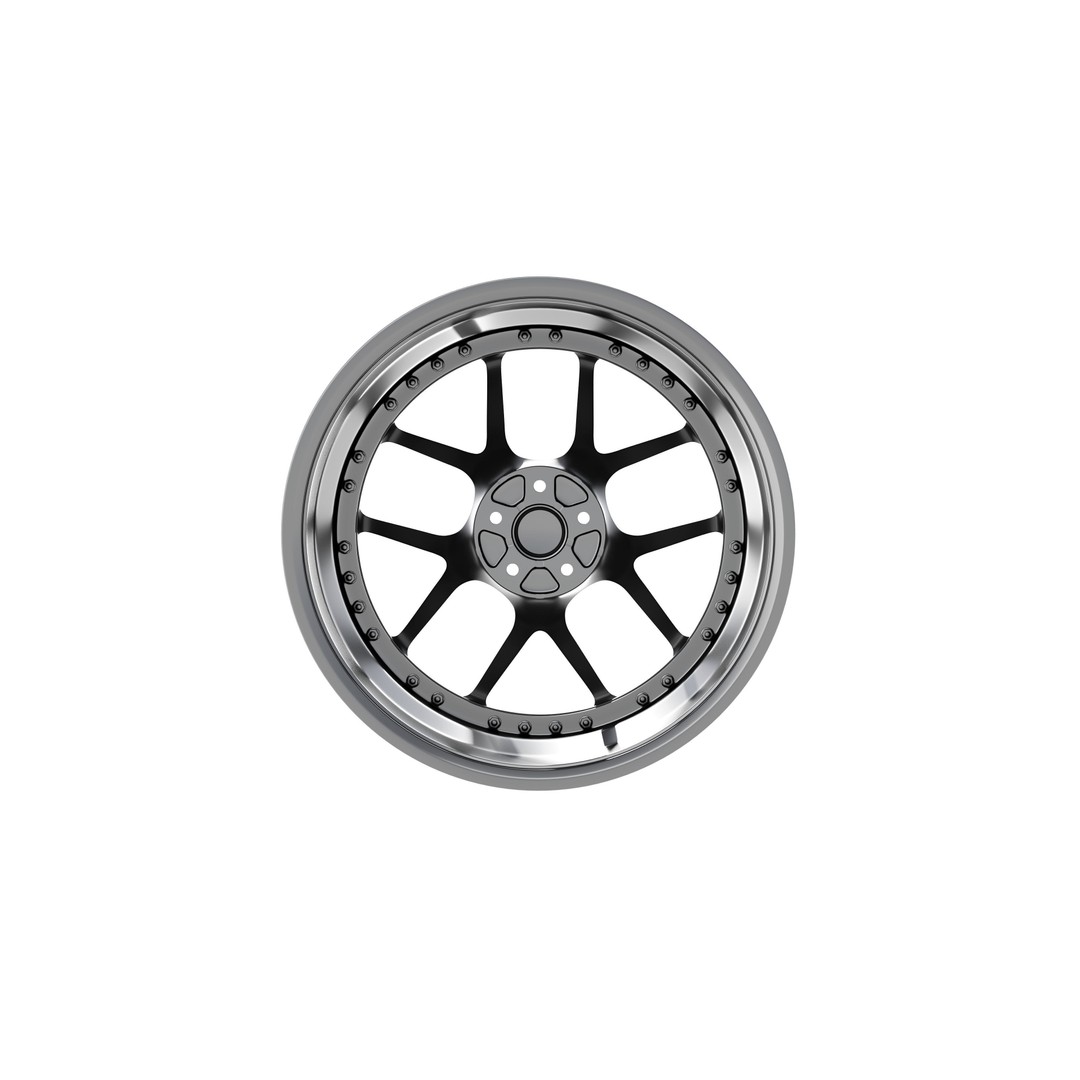 HRE S101SC 3D Model – High Poly Vehicle Wheel, FBX, OBJ, Blender - View 7