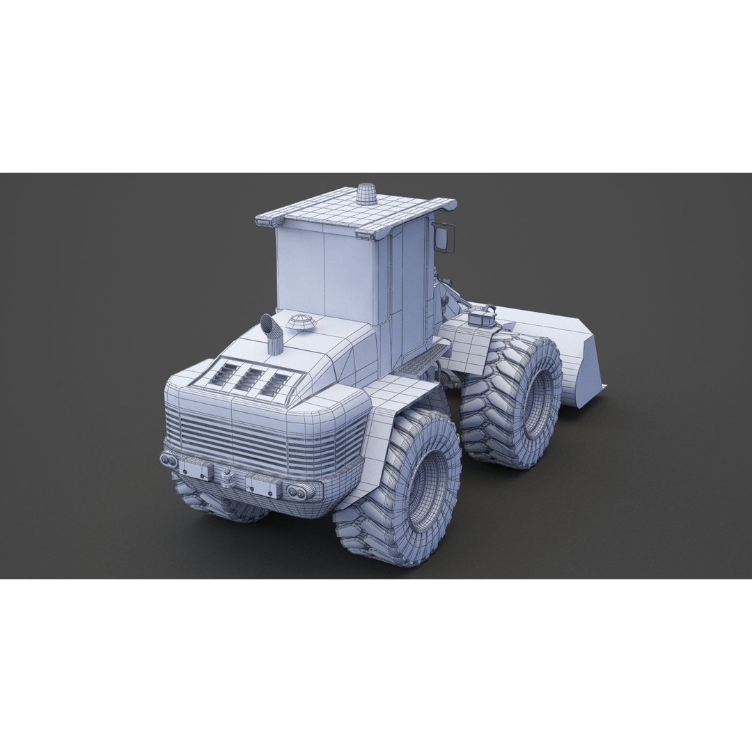 Bulldozer 3D Model – Industrial Heavy Machinery for Animation