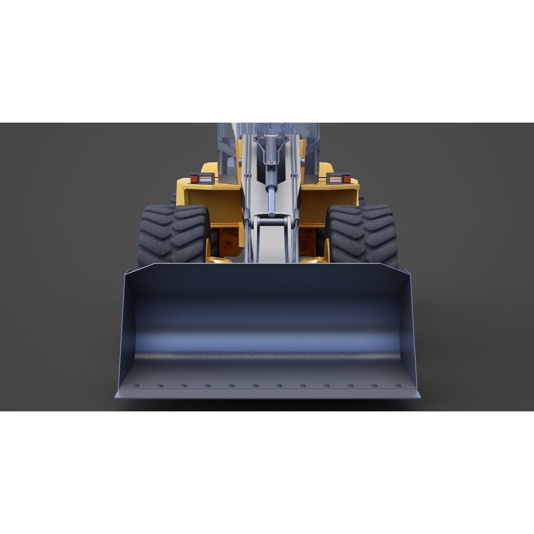 Bulldozer 3D Model – Industrial Heavy Machinery for Animation - View 13