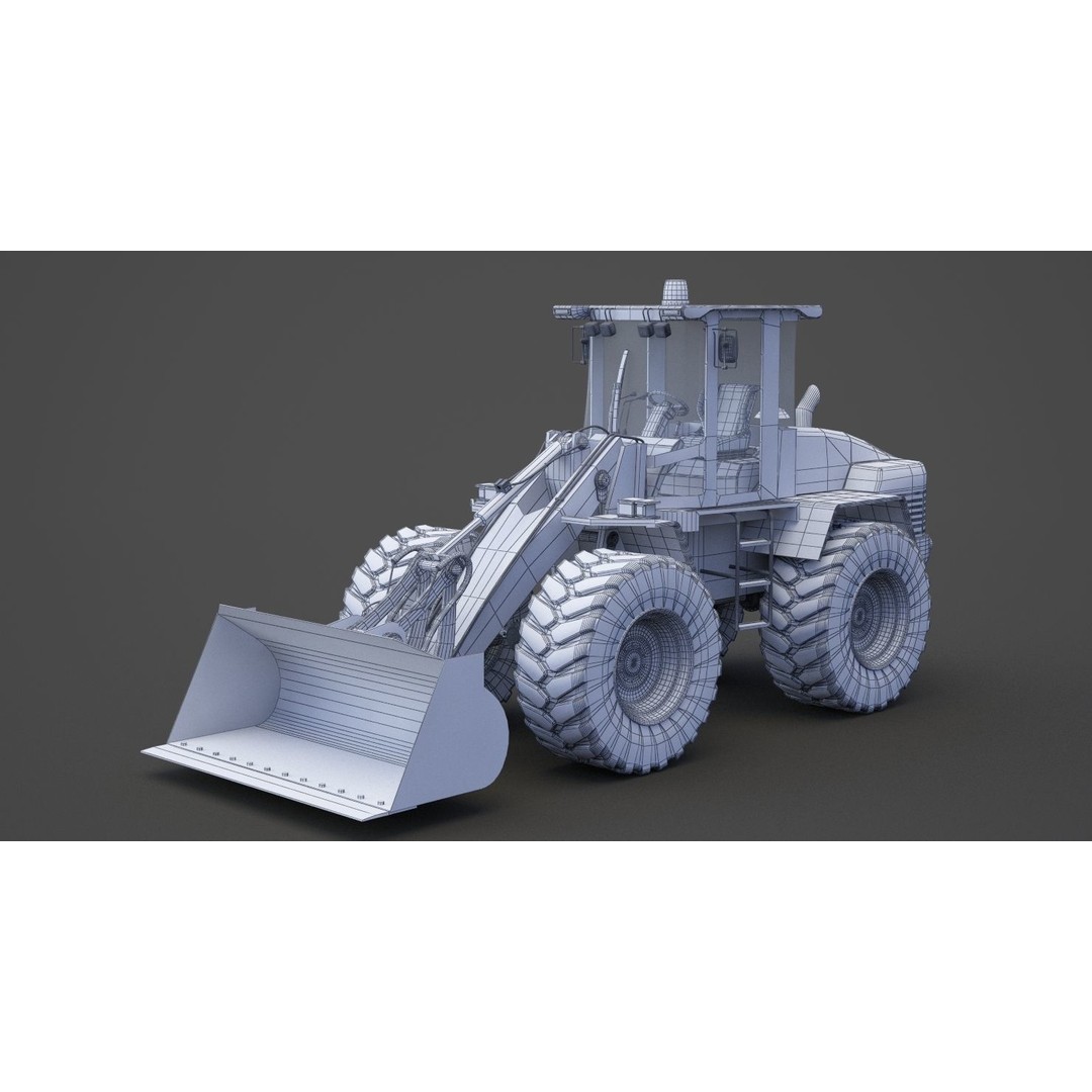 Bulldozer 3D Model – Industrial Heavy Machinery for Animation - View 17