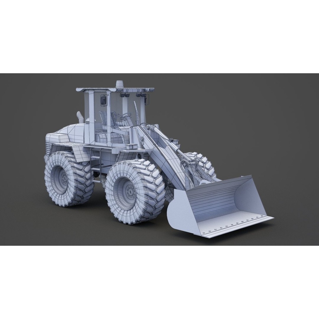 Bulldozer 3D Model – Industrial Heavy Machinery for Animation - View 18