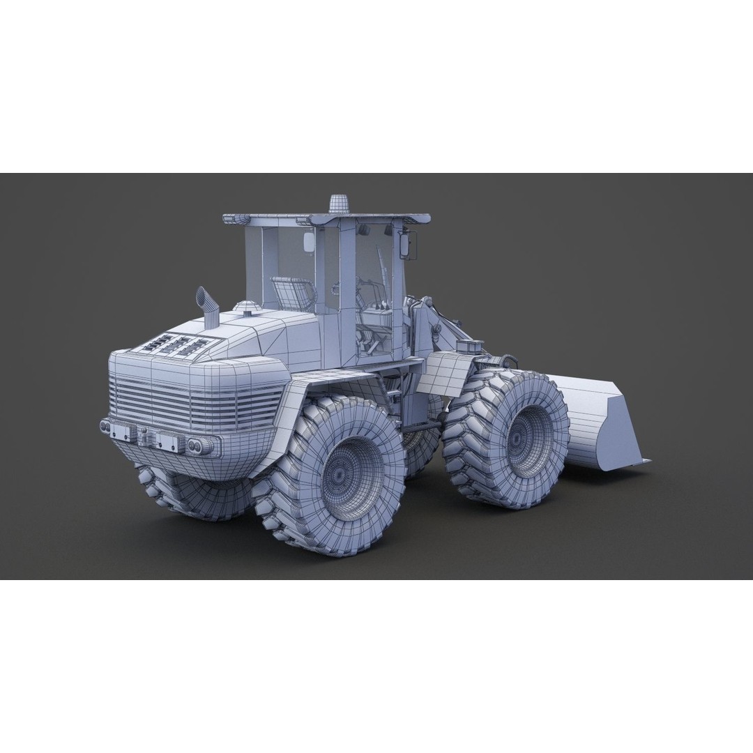 Bulldozer 3D Model – Industrial Heavy Machinery for Animation - View 19