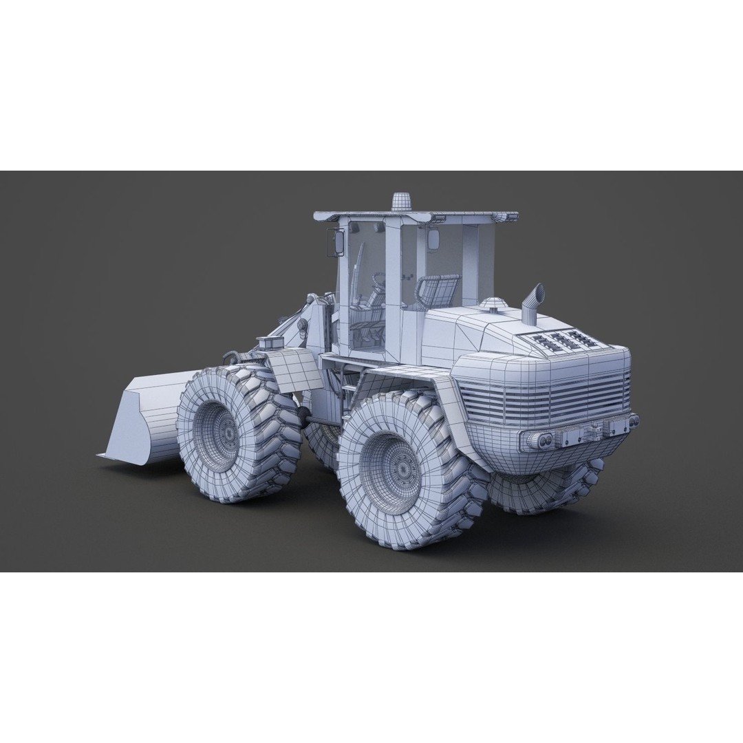 Bulldozer 3D Model – Industrial Heavy Machinery for Animation - View 20