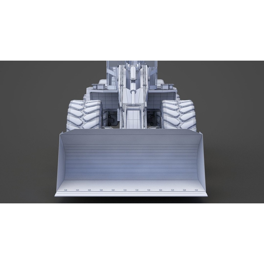 Bulldozer 3D Model – Industrial Heavy Machinery for Animation - View 21