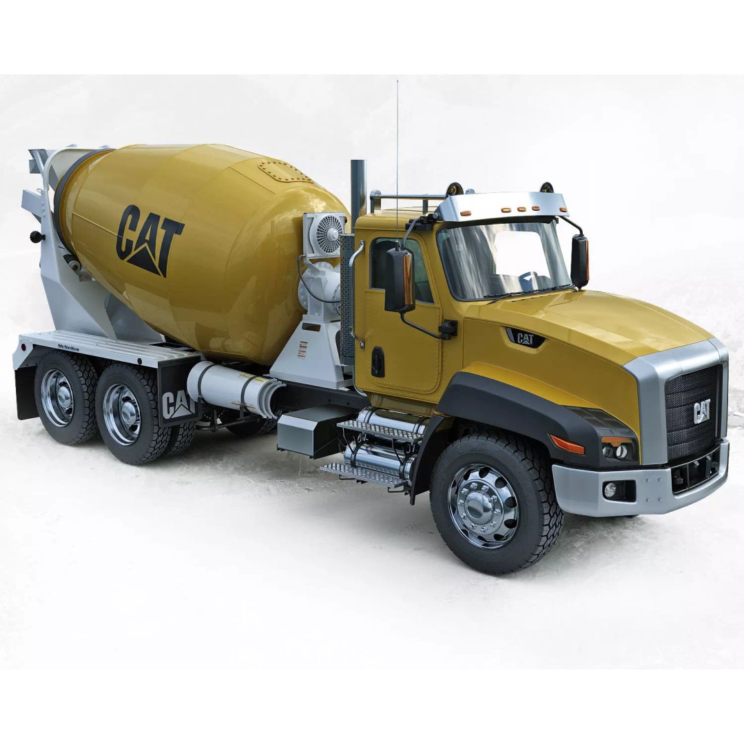 Truck Mixer 3D Model – High Poly Industrial Vehicle, FBX, OBJ, Max - View 12