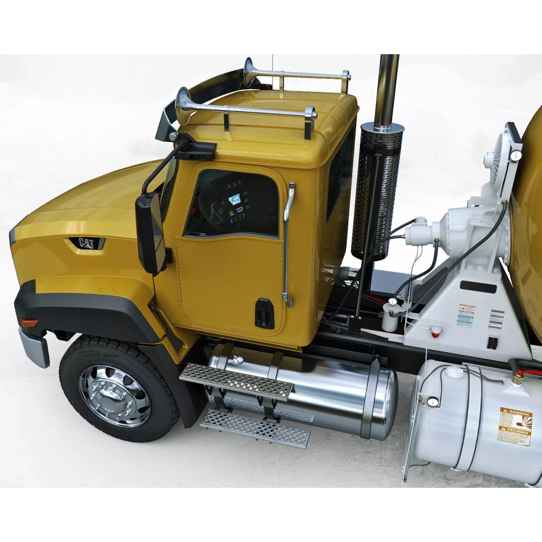 Truck Mixer 3D Model – High Poly Industrial Vehicle, FBX, OBJ, Max - View 15
