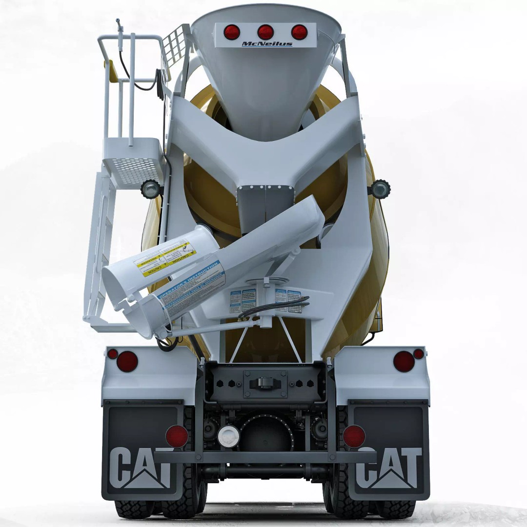 Truck Mixer 3D Model – High Poly Industrial Vehicle, FBX, OBJ, Max - View 24