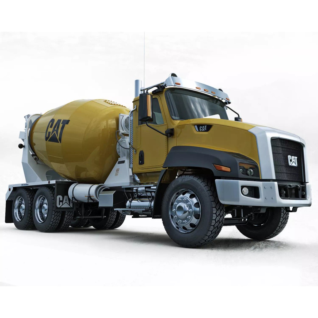 Truck Mixer 3D Model – High Poly Industrial Vehicle, FBX, OBJ, Max - View 6