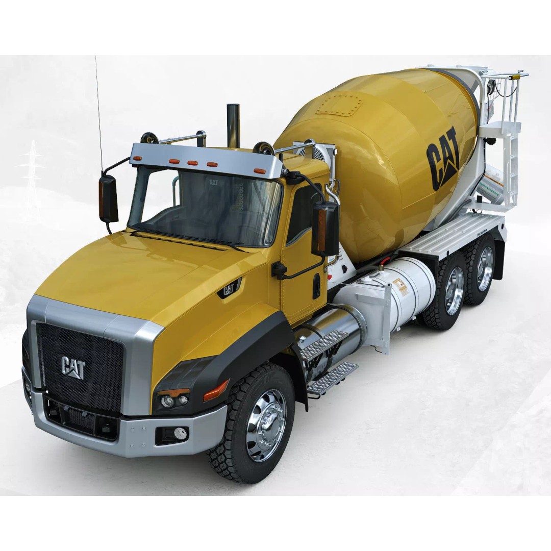 Truck Mixer 3D Model – High Poly Industrial Vehicle, FBX, OBJ, Max - View 8