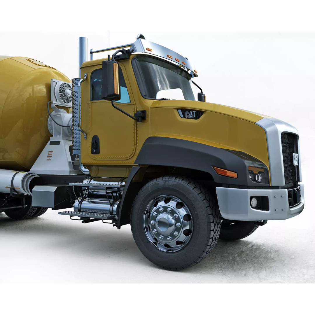Truck Mixer 3D Model – High Poly Industrial Vehicle, FBX, OBJ, Max - View 9