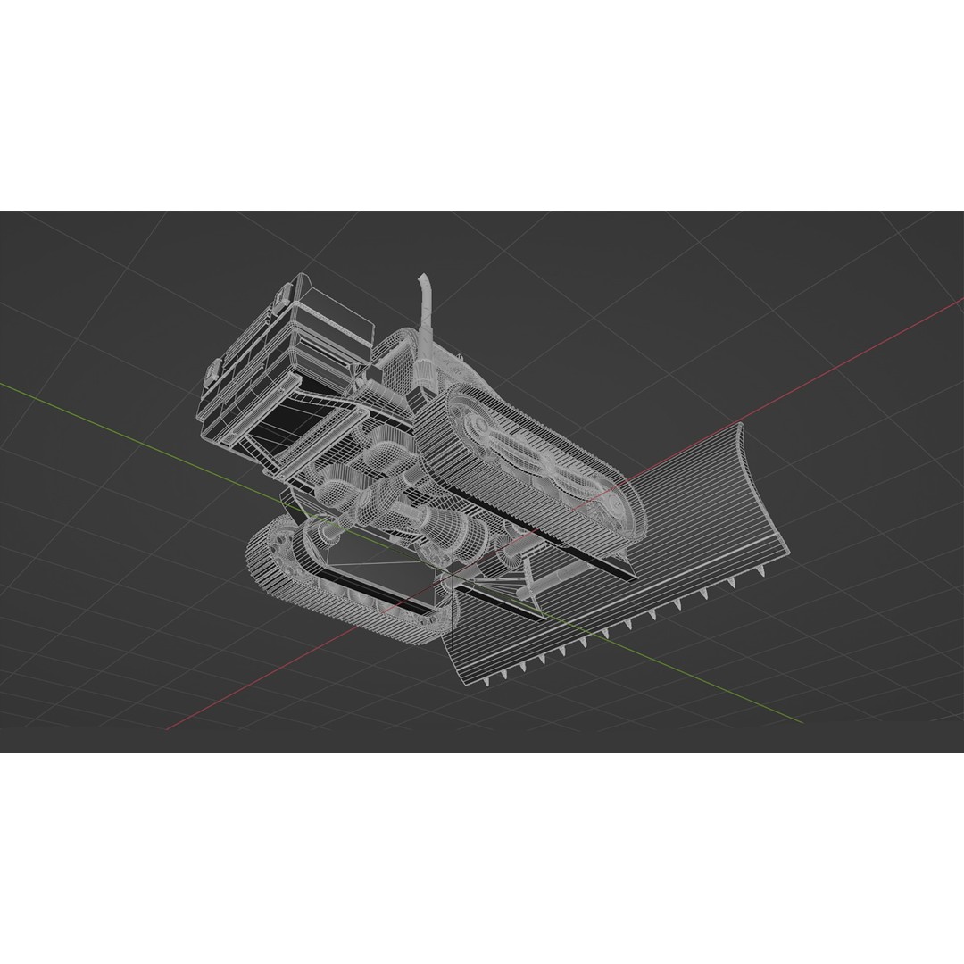 Snow Plow Truck 3D Model – PBR Industrial Vehicle with Textures - View 19