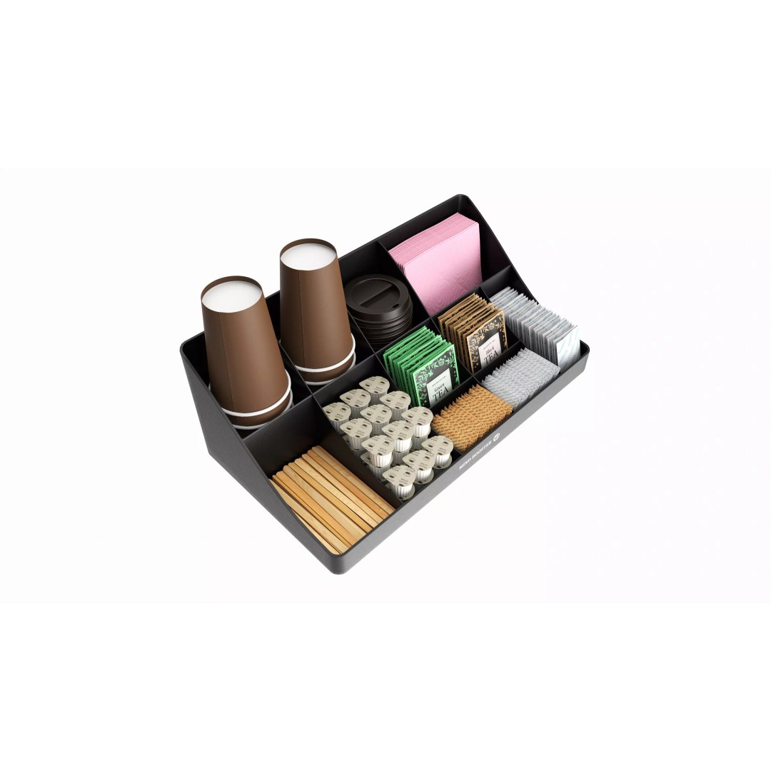 Coffee and Tea Station Organizer 3D Model – High Poly PBR Asset, FBX, OBJ - View 2