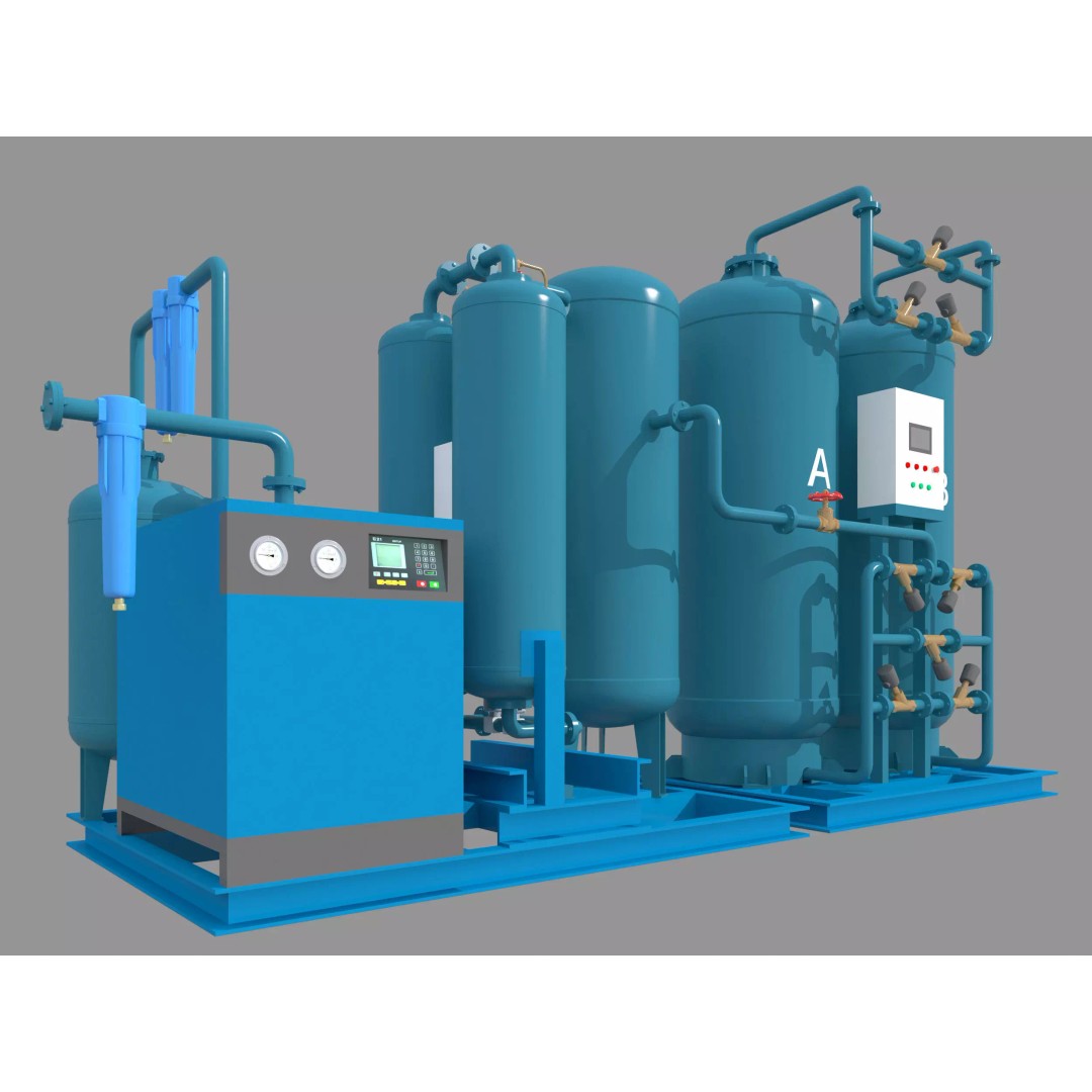 Oxygen Machine 3D Model – High Poly Industrial Equipment, FBX, OBJ - View 3
